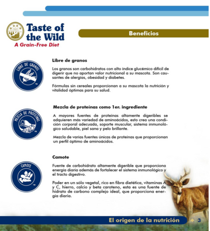 Taste of the Wild, High Prairie Puppy, Cachorros Bisonte y Venado Asado