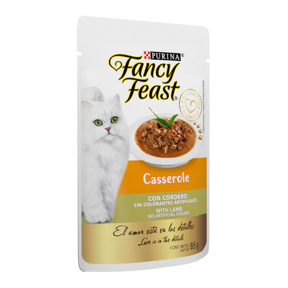 Purina Fancy Feast, Casserole Cordero Pouch (paquete de 12 piezas)