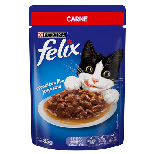 Felix, Gato, Carne Salsa, SE VENDE EN PAQUETE DE 24 PIEZAS