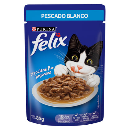 Felix, Gato, Pescado Blanco Salsa, SE VENDE EN PAQUETE DE 24 PEZAS