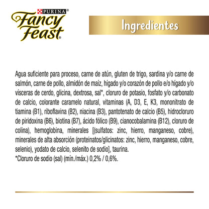 Purina Fancy Feast, Pouch Estofado Goulash con Atún (Paquete de 12 piezas)