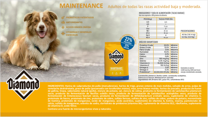 DIAMOND, Maintenance, Perros Adultos de todas las razas, actividad baja y moderada.