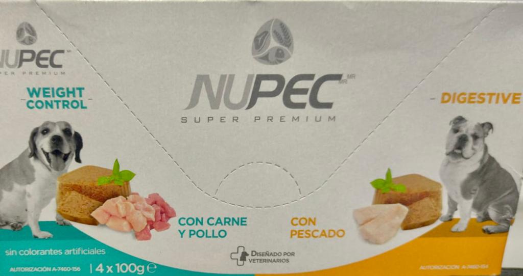 Nupec- Húmedo para Bienestar Digestivo (el paquete incluye 4 piezas y viene combinado con 2 piezas de Digestive y 2 piezas de Weight control) Y SE VENDEN 4 PAQUETES