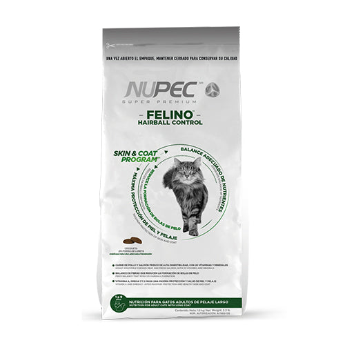 Nupec- Felino Hairball Control, Skin & Coat Program