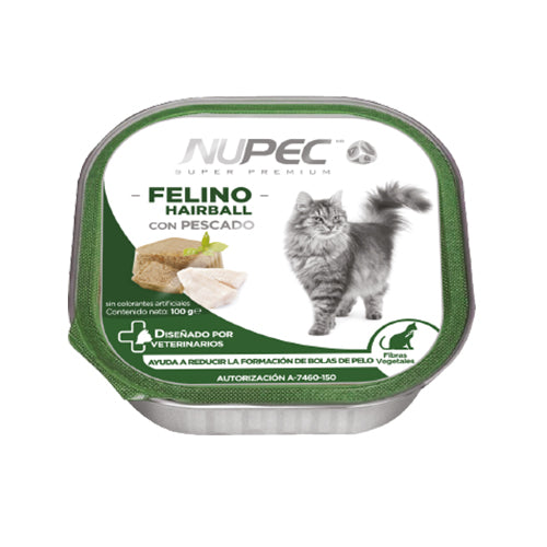 Nupec- Alimento Húmedo Felino Hairball (el paquete incluye de 4 piezas) Y SE VENDEN 4 PAQUETES