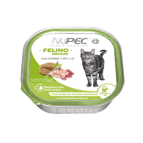 Nupec- Alimento Húmedo Felino Indoor (el paquete incluye de 4 piezas) Y SE VENDEN 4 PAQUETES