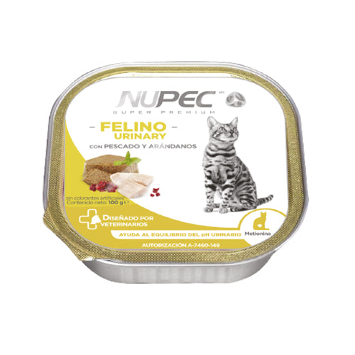 Nupec- Alimento Húmedo Felino Urinary (el paquete incluye 4 piezas) y se vende en paquetes de 4